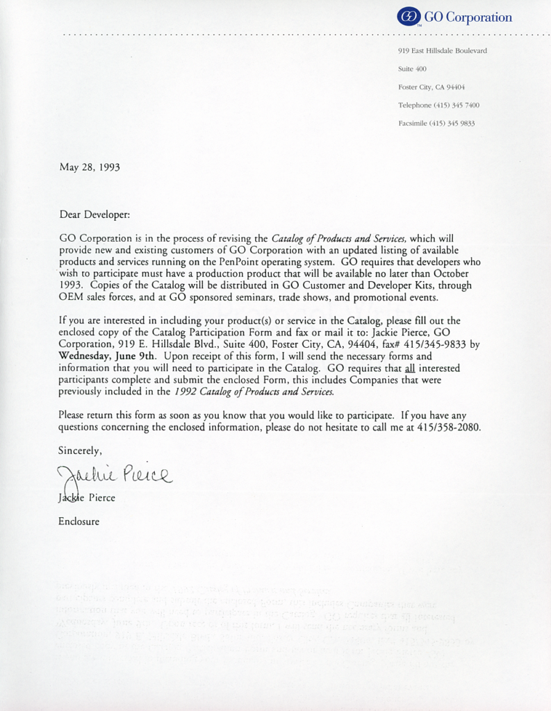 GO Corporation - Catalog of Products and Services (Letter)